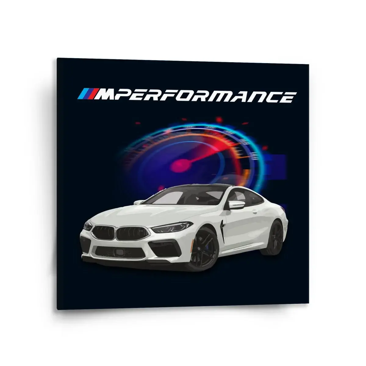 Obraz MPERFORMANCE Tachometr - 110x110 cm