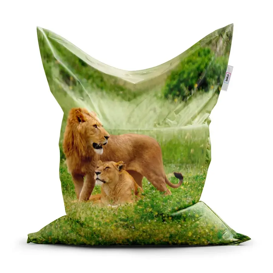 Sedací vak Classic Lev a lvice - 200x140 cm