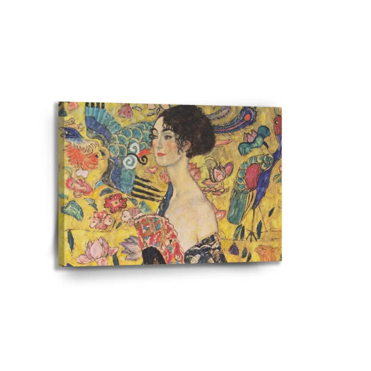 Obraz Dáma s vějířem - Gustav Klimt - 90x60 cm
