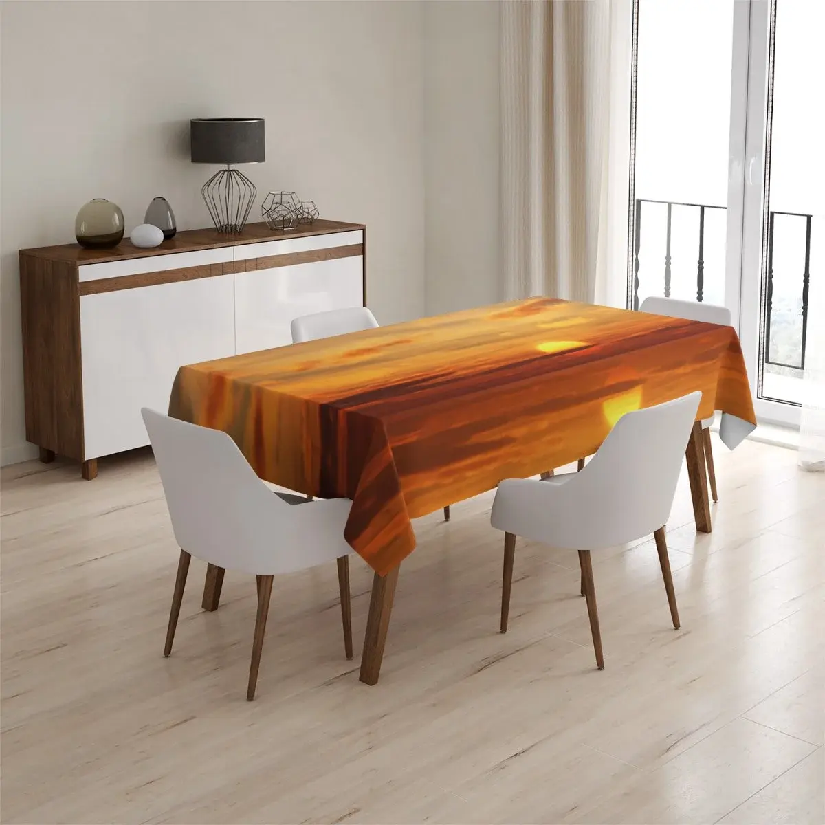 Ubrus Oranžové slunce - 145x240 cm