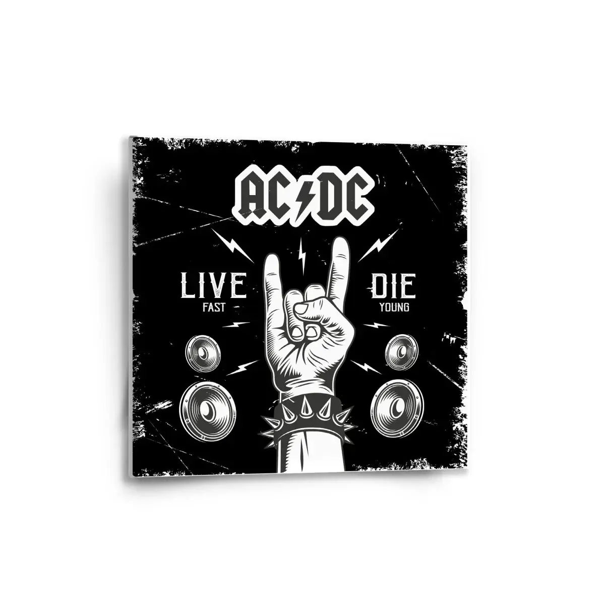 Obraz ACDC Live fast, die young - 50x50 cm