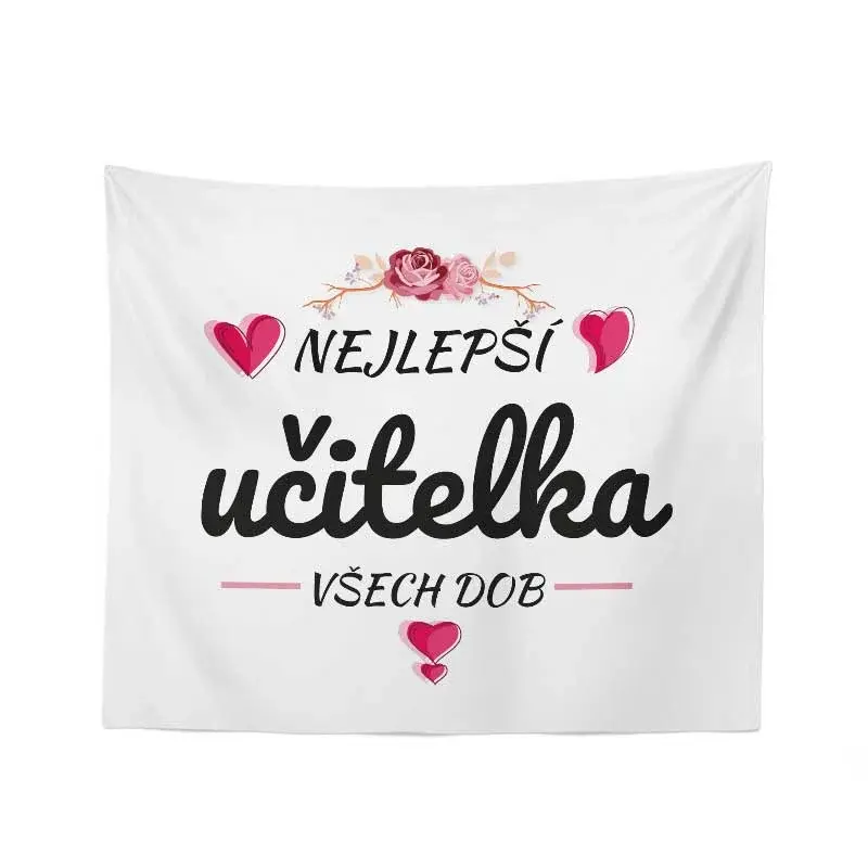 Deka Nejlepší učitelka všech dob: 150x120 cm