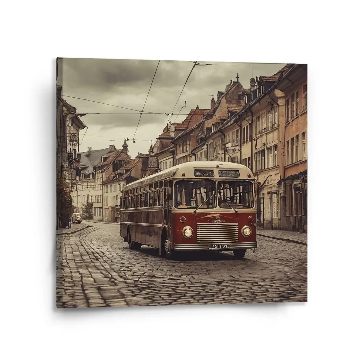 Obraz Historický autobus - 110x110 cm