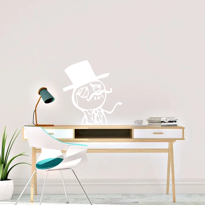 Samolepka na zeď: Meme Sir Face -