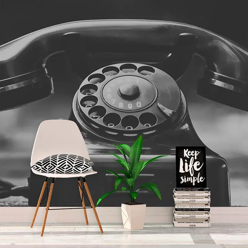 Tapeta Starý telefon - 125x75 cm