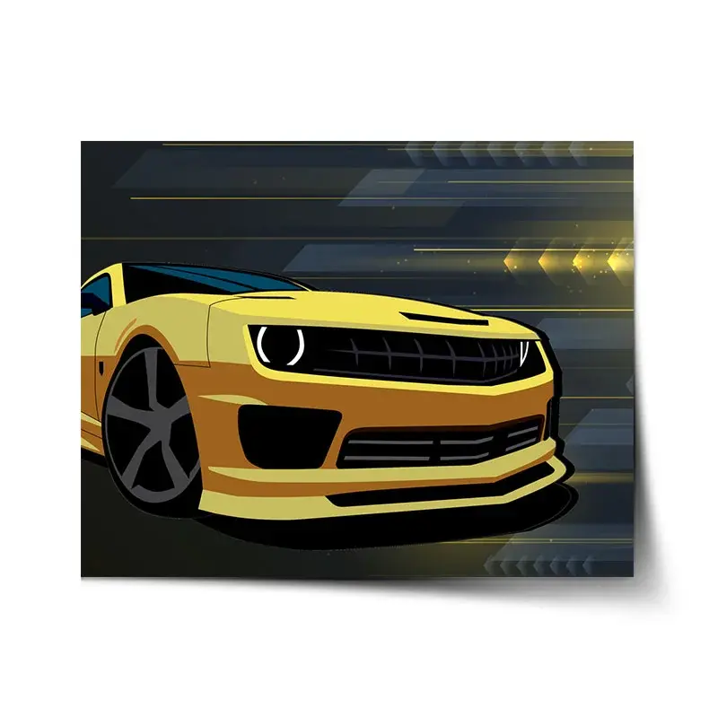 Plakát Chevrolet Camaro Pruhy - 90x60 cm