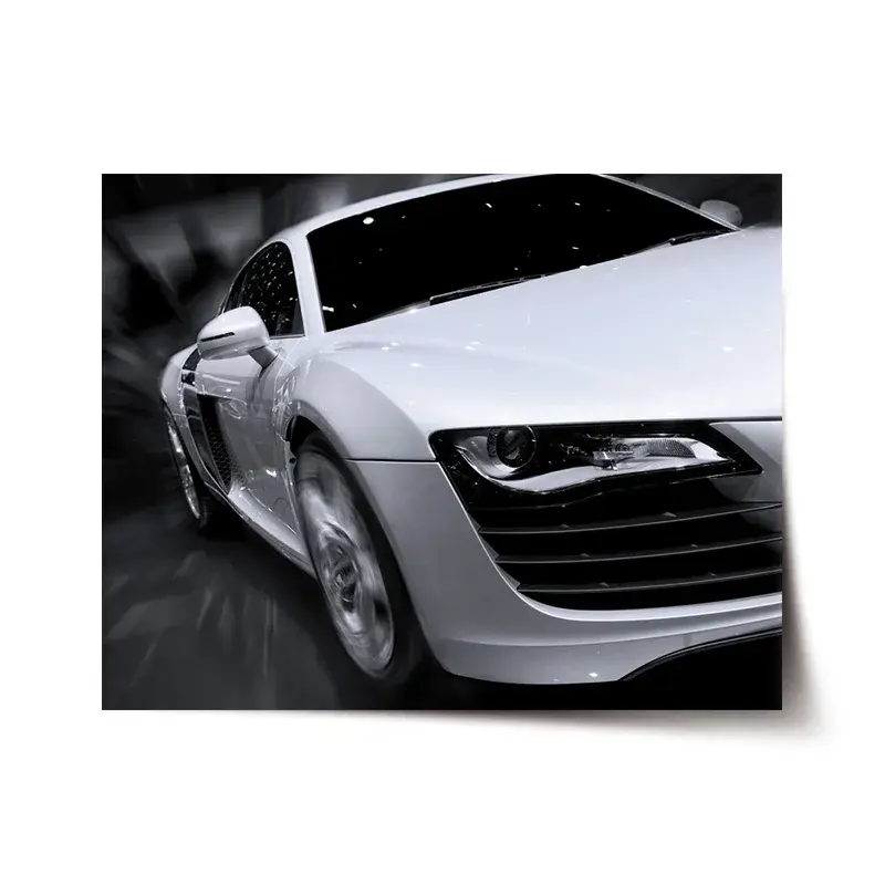 Plakát Bílý sporťák - 120x80 cm