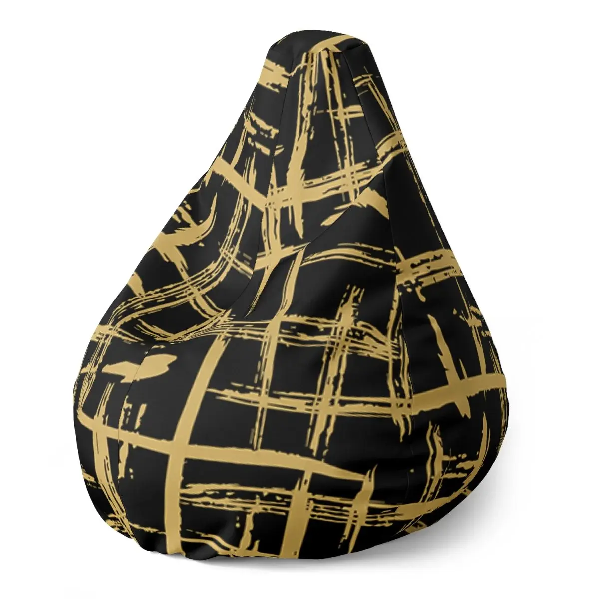 Sedací vak Pear Zlaté malování - 70 x 95 x 15 cm