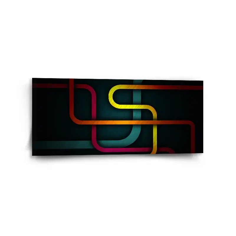 Obraz Barevné klikyháky - 110x50 cm