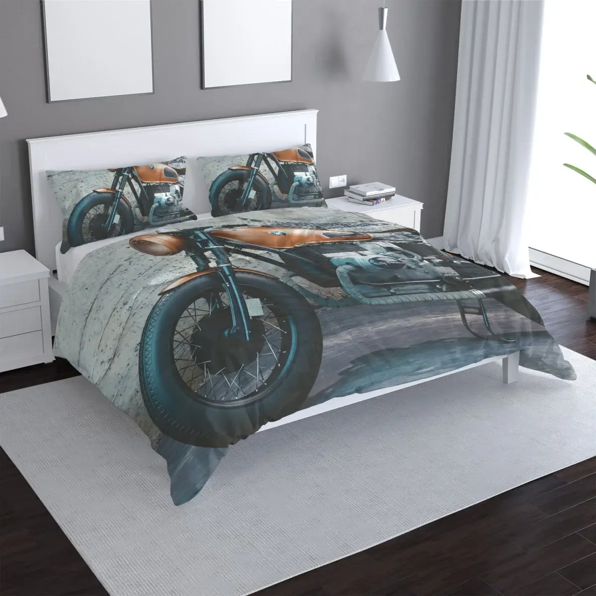 Povlečení Motorka - 140x220 / 90x70