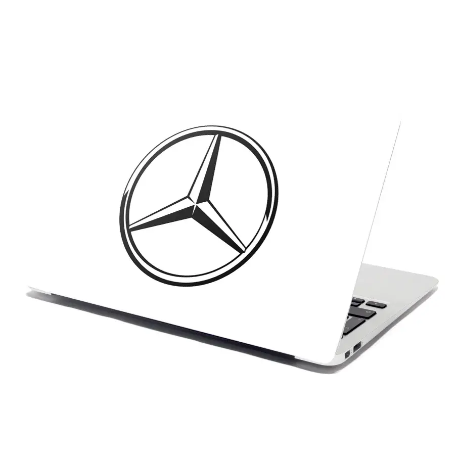 Samolepka na notebook Logo 1 Bílá - 38x26 cm