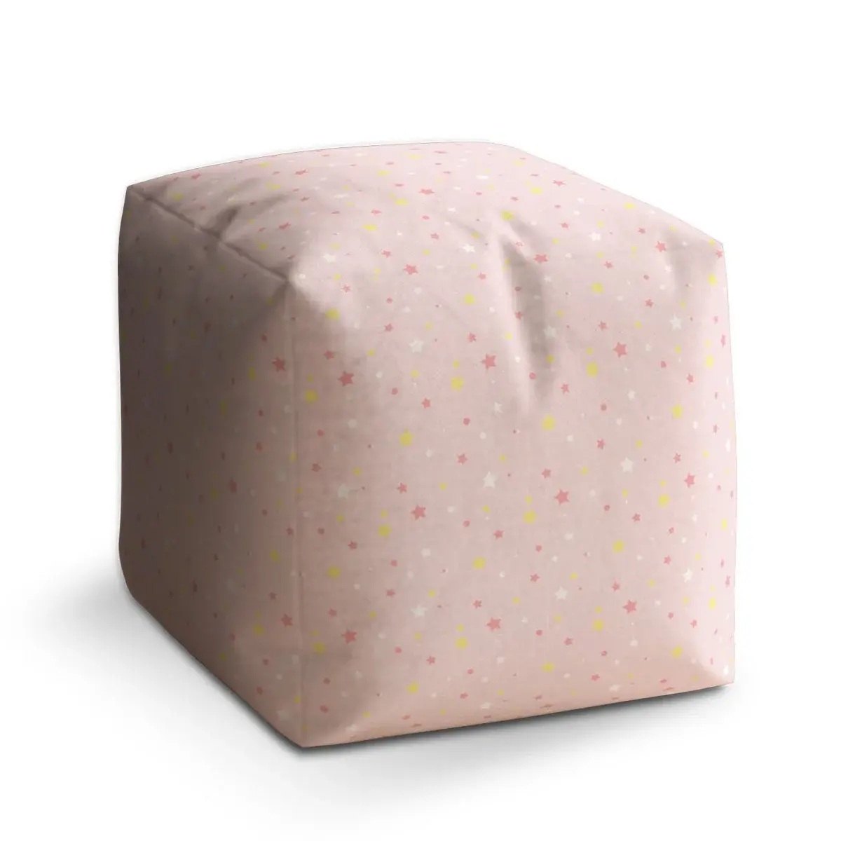 Taburet Cube Hvězdy a puntíky - 40x40x40 cm