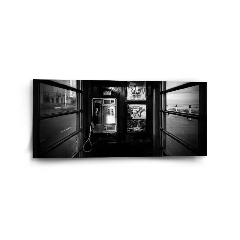 Obraz Telefonní budka - 110x50 cm
