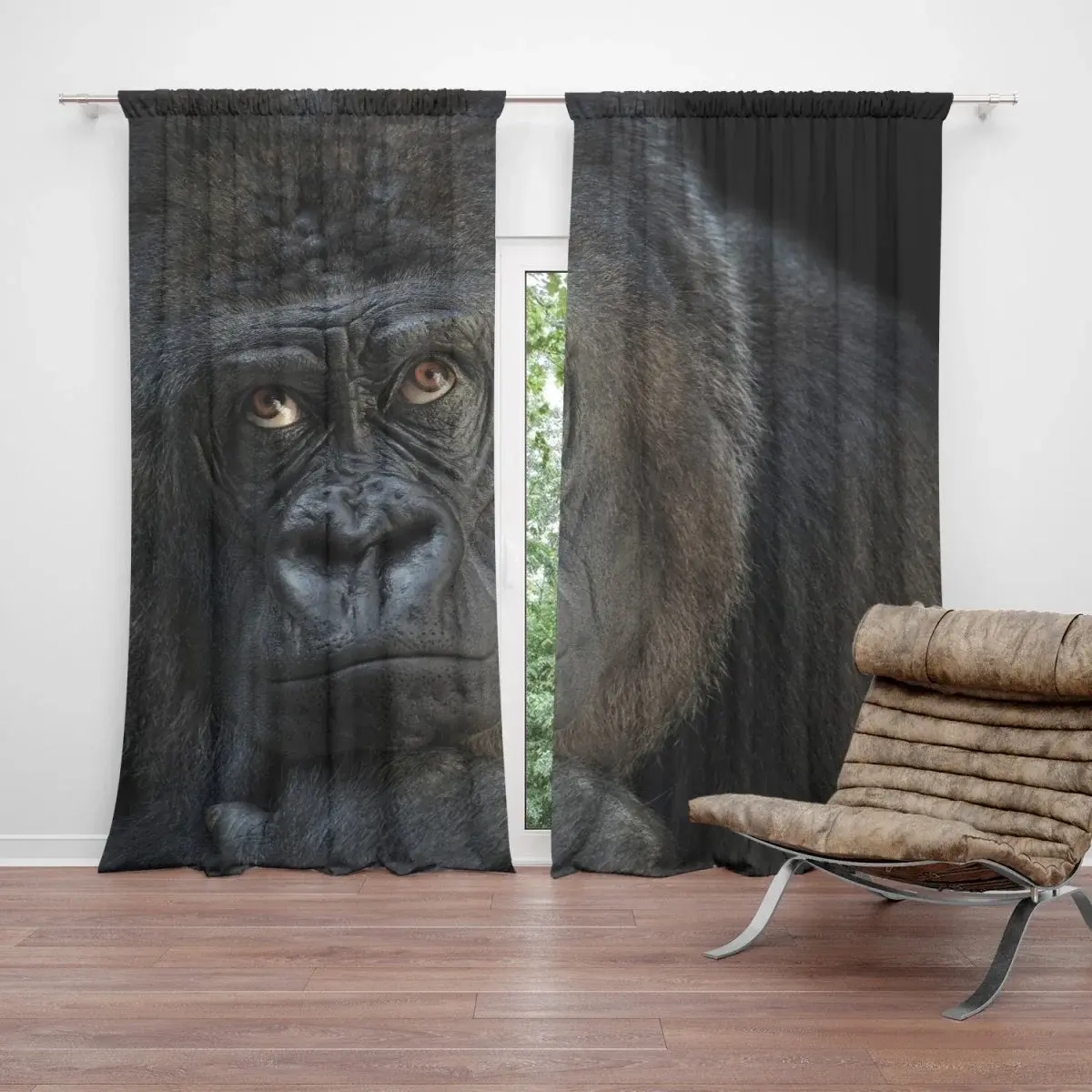 Závěs Gorila: 2ks 140x250cm