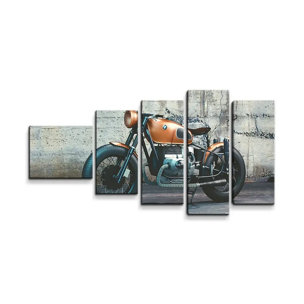 Obraz - 5-dílný Motorka - 100x60 cm