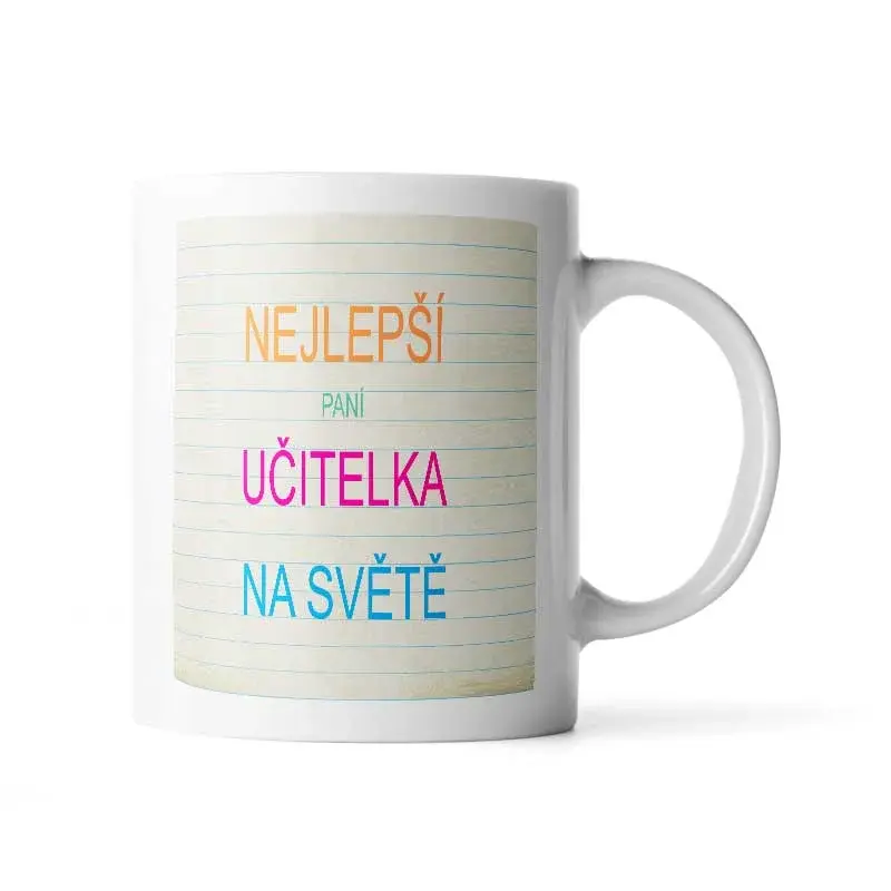 Hrnek Nejlepší paní učitelka na světě - 890 ml - XXL