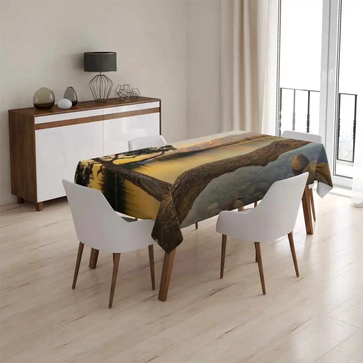 Ubrus Strom u jezera - 130x170 cm