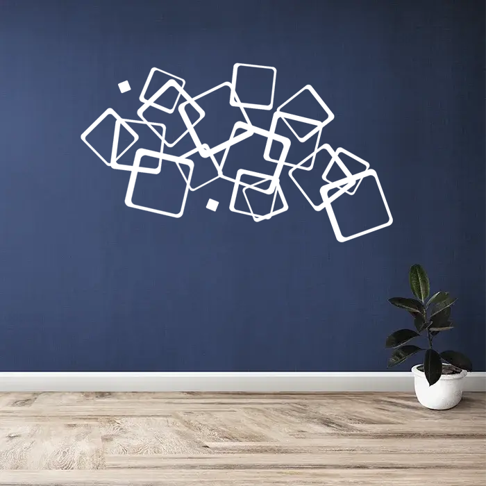 Samolepka na zeď: Kostky modern