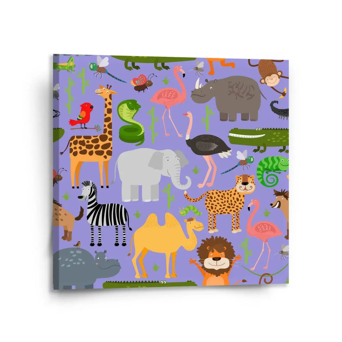 Obraz Animované safari - 110x110 cm