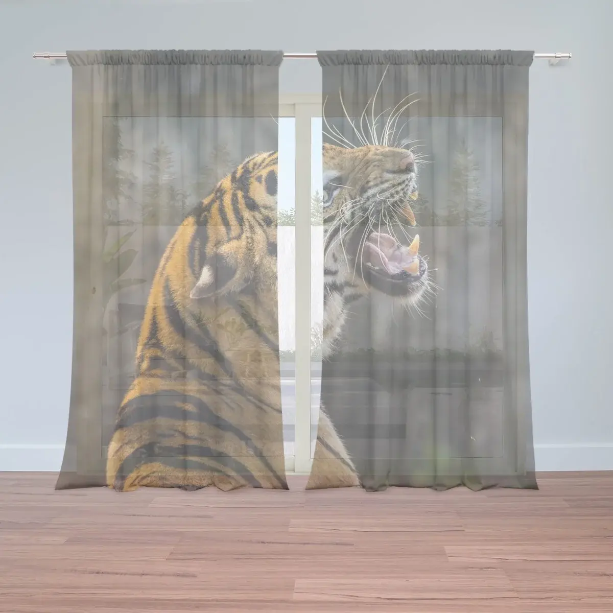 Záclony Řvoucí tygr: 2ks 150x250cm
