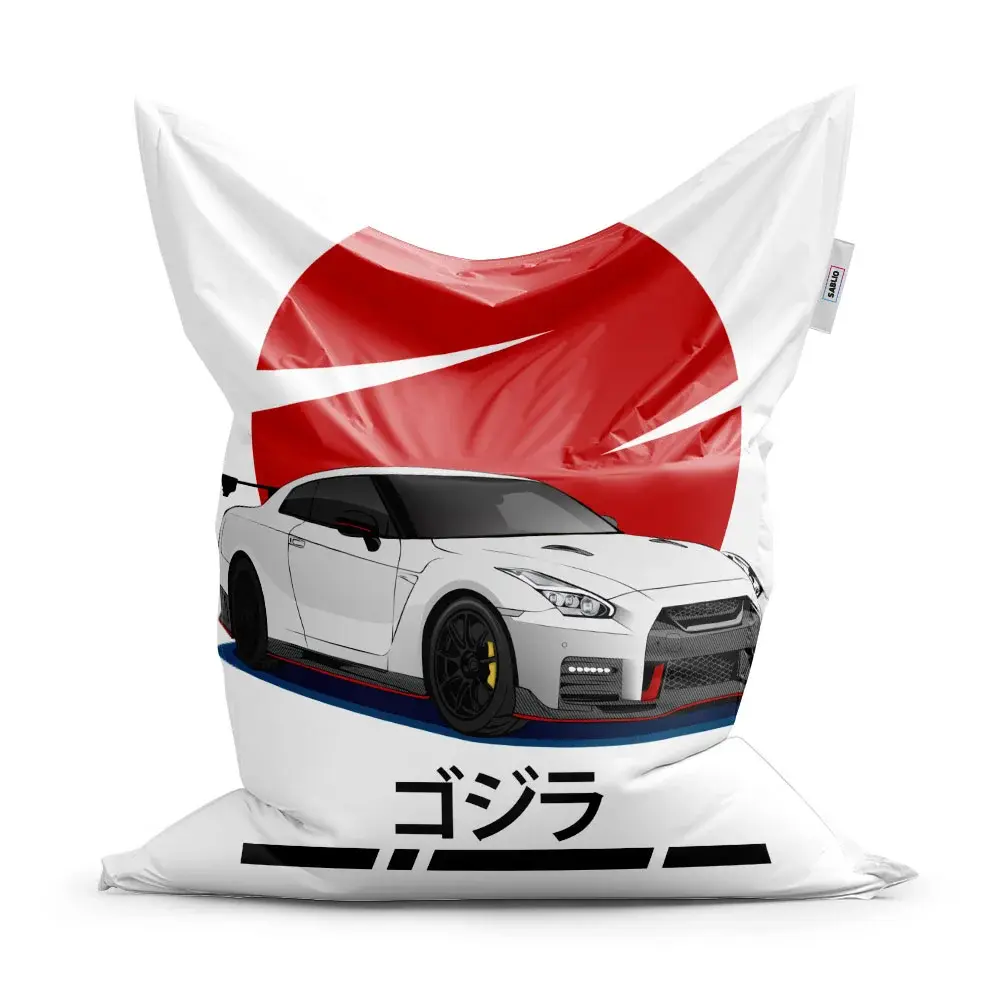 Sedací vak Nissan GTR 35 Japonské slunce - 200x140 cm