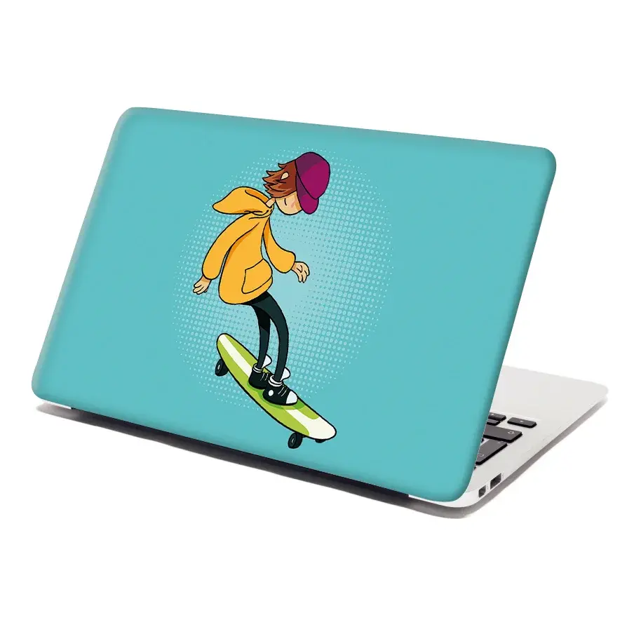 Samolepka na notebook Skejťák - 38x26 cm
