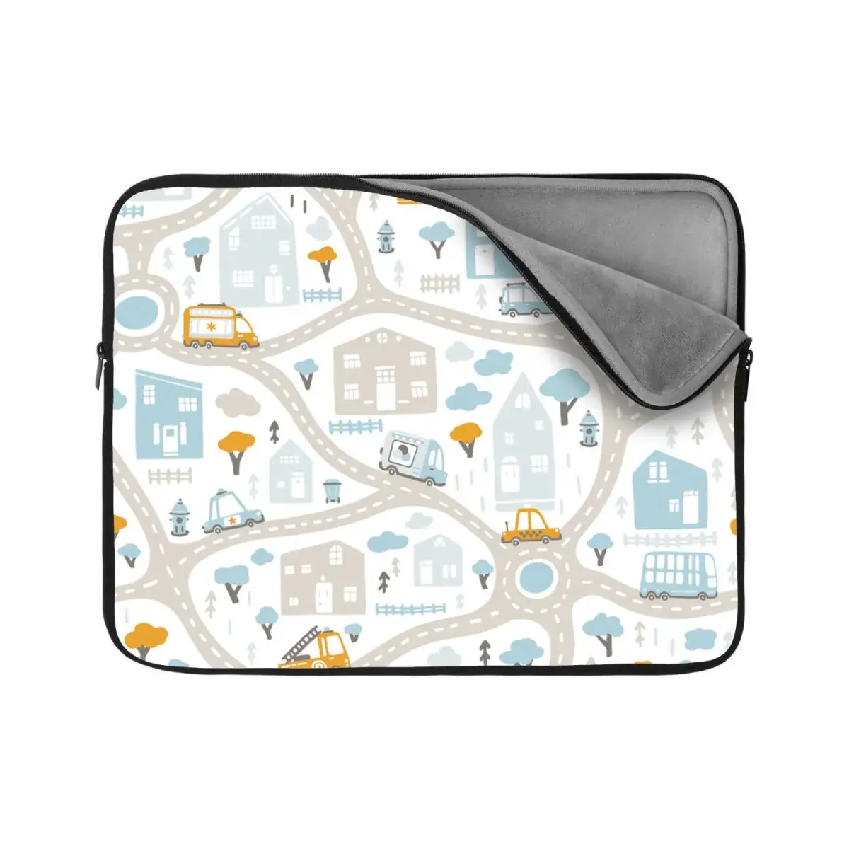 Obal na notebook Cestičky s dopravou - 13"