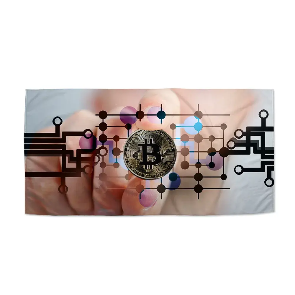 Ručník Bitcoin - 50x100 cm