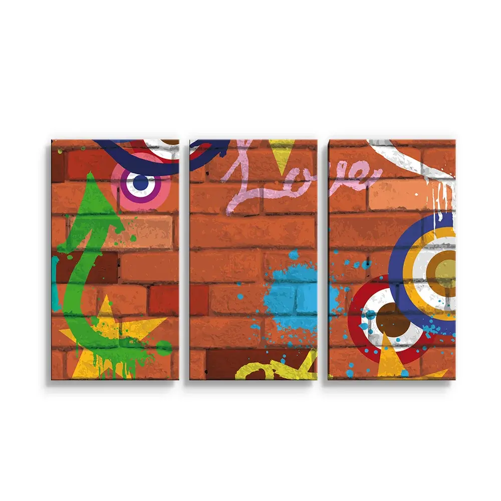 Obraz - 3-dílný Zeď: 120x80 cm