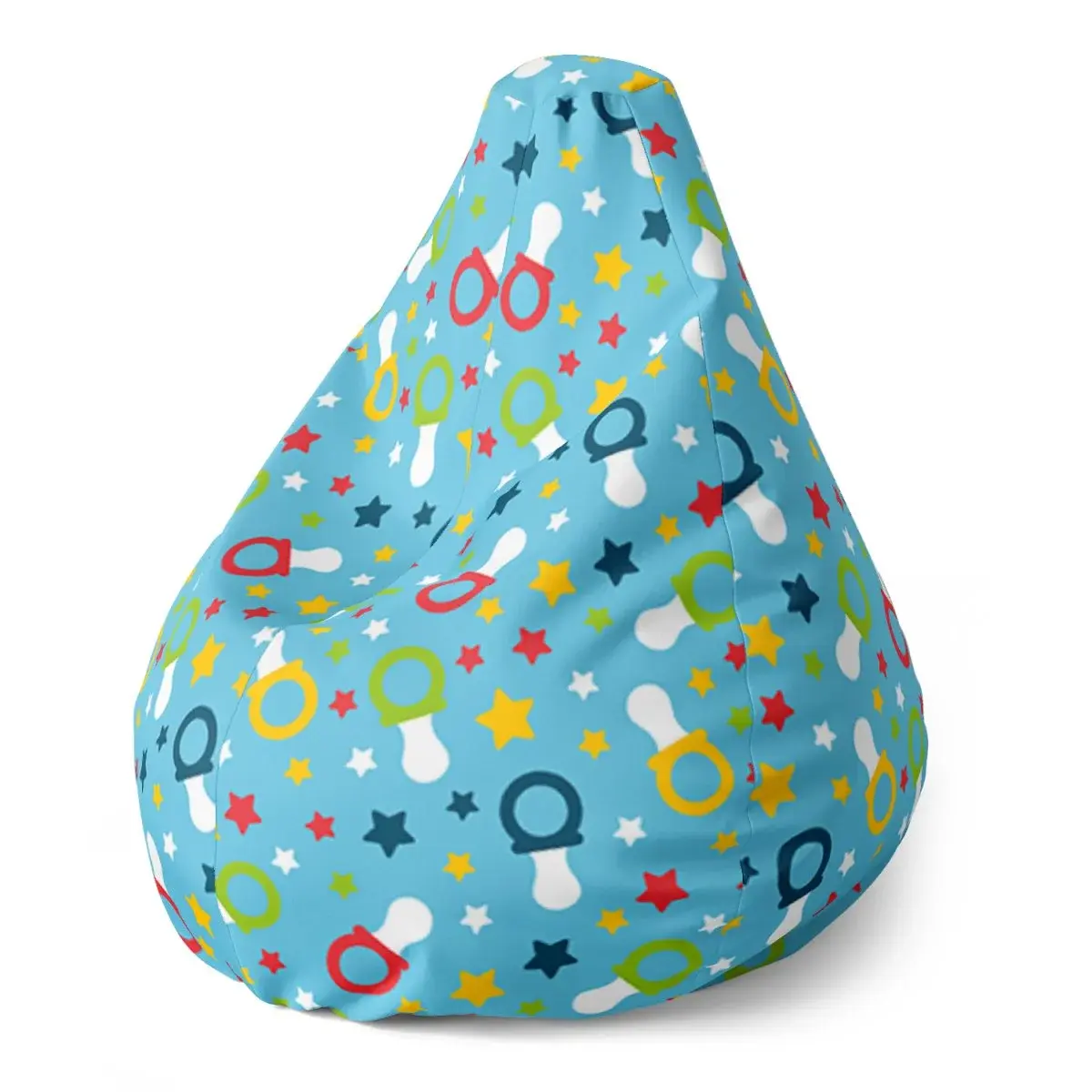 Sedací vak Pear Dudlíky a hvězdy - 70 x 95 x 15 cm