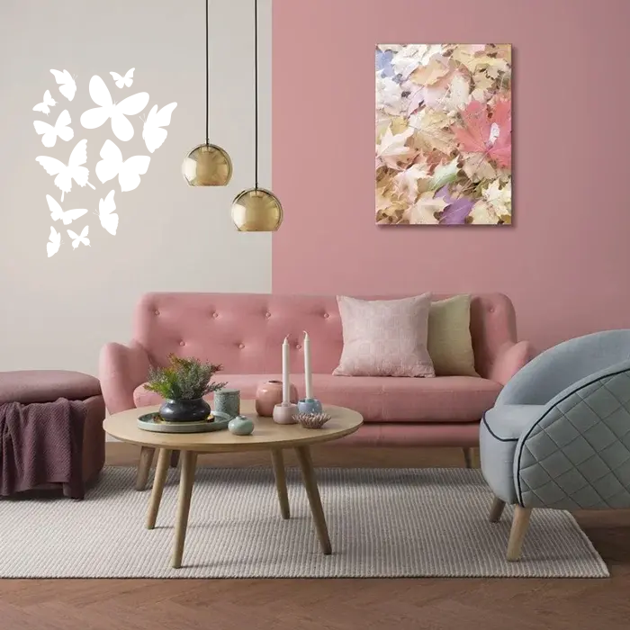 Samolepka na zeď: Motýlí set 3
