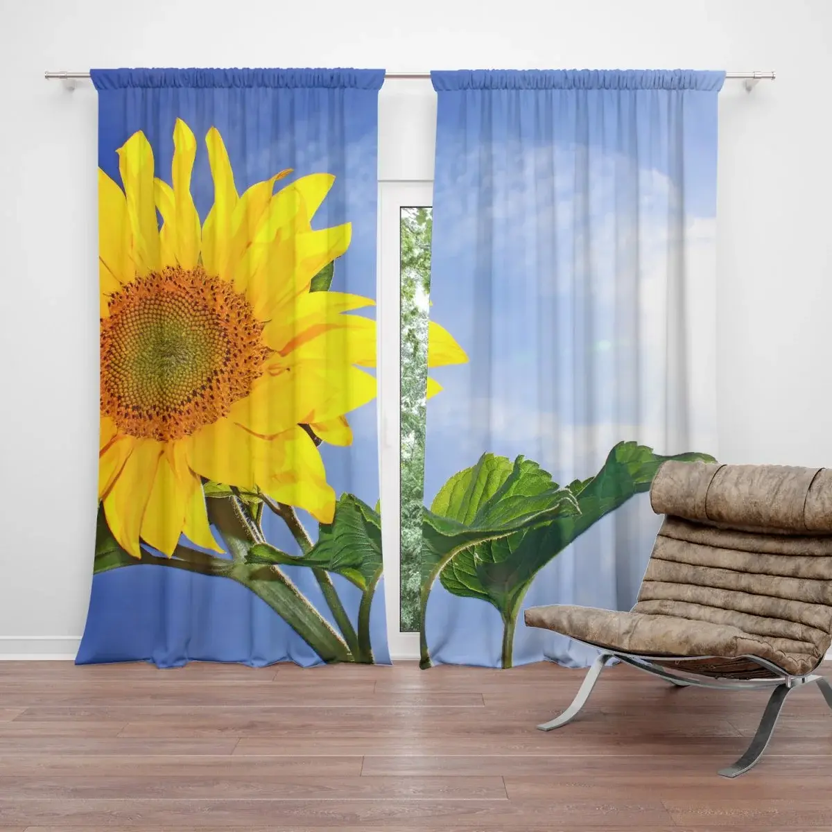 Závěs Slunečnice 2: 2ks 140x250cm