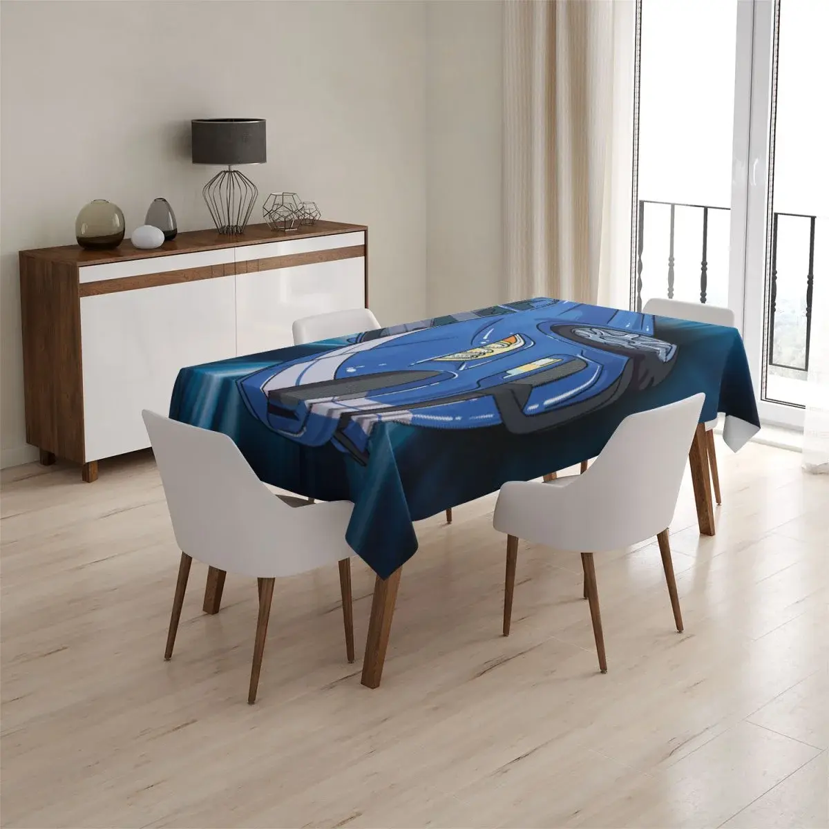 Ubrus Mustang Modré pozadí - 90x90 cm