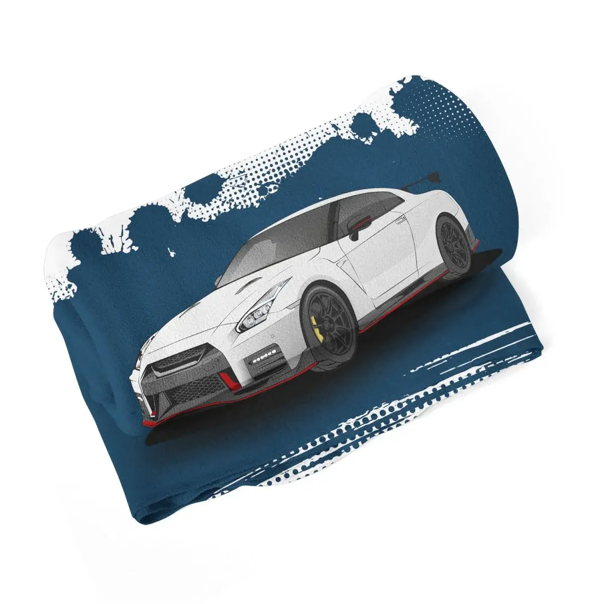 Deka Nissan GTR 35 Modrý - 190x140 cm