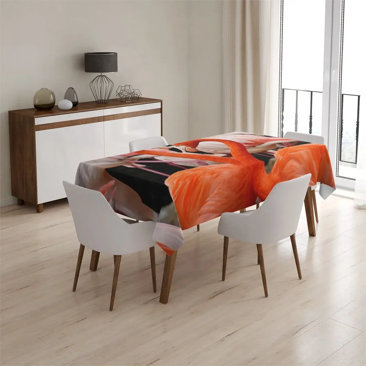 Ubrus Plameňáci - 90x90 cm
