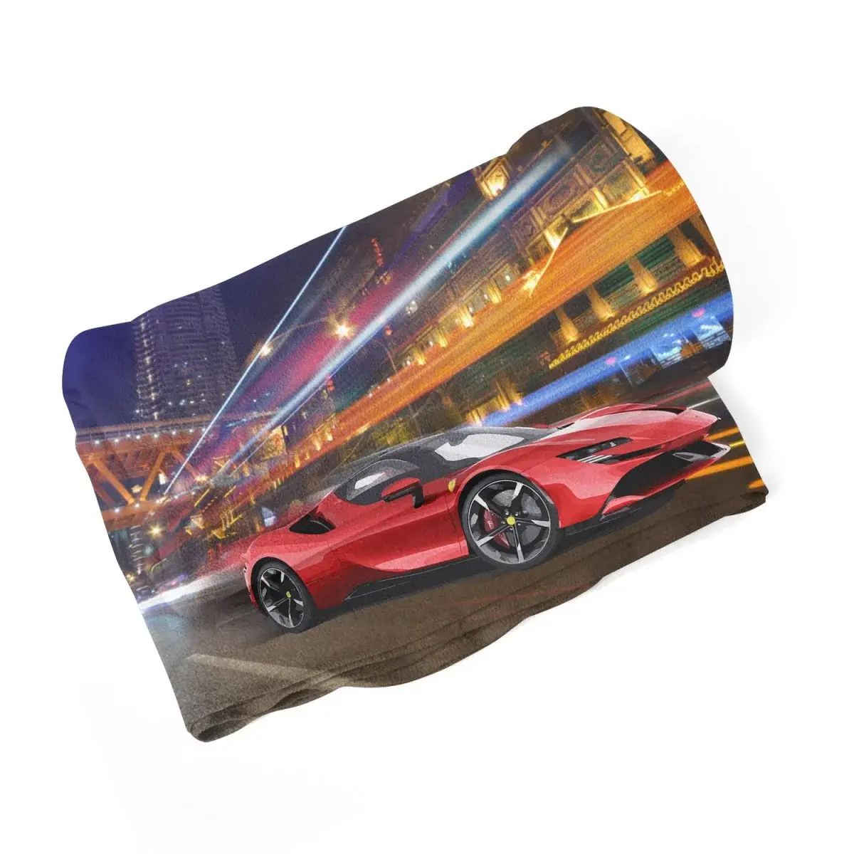 Deka Ferrari na ulici - 150x120 cm