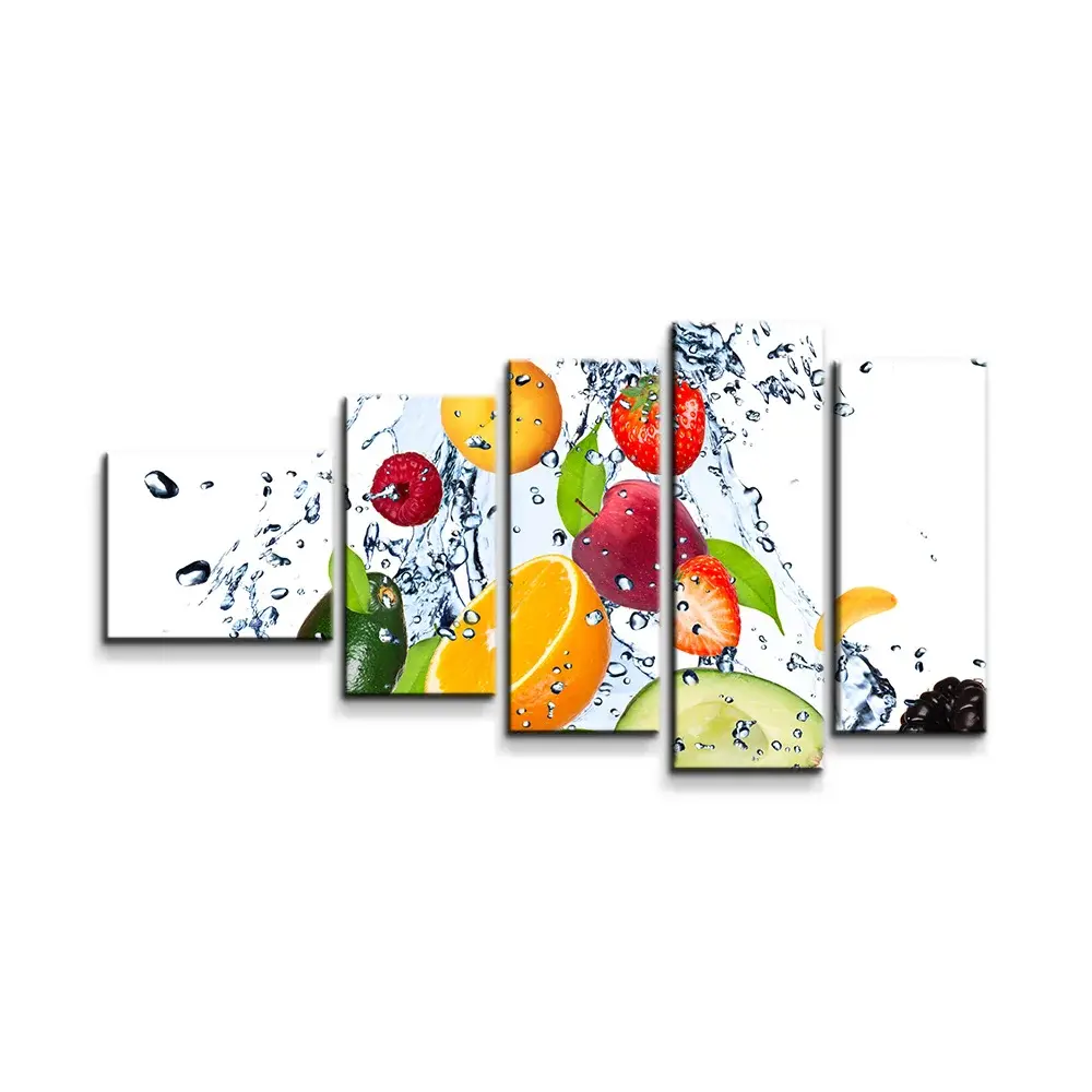 Obraz - 5-dílný Ovoce - 100x60 cm
