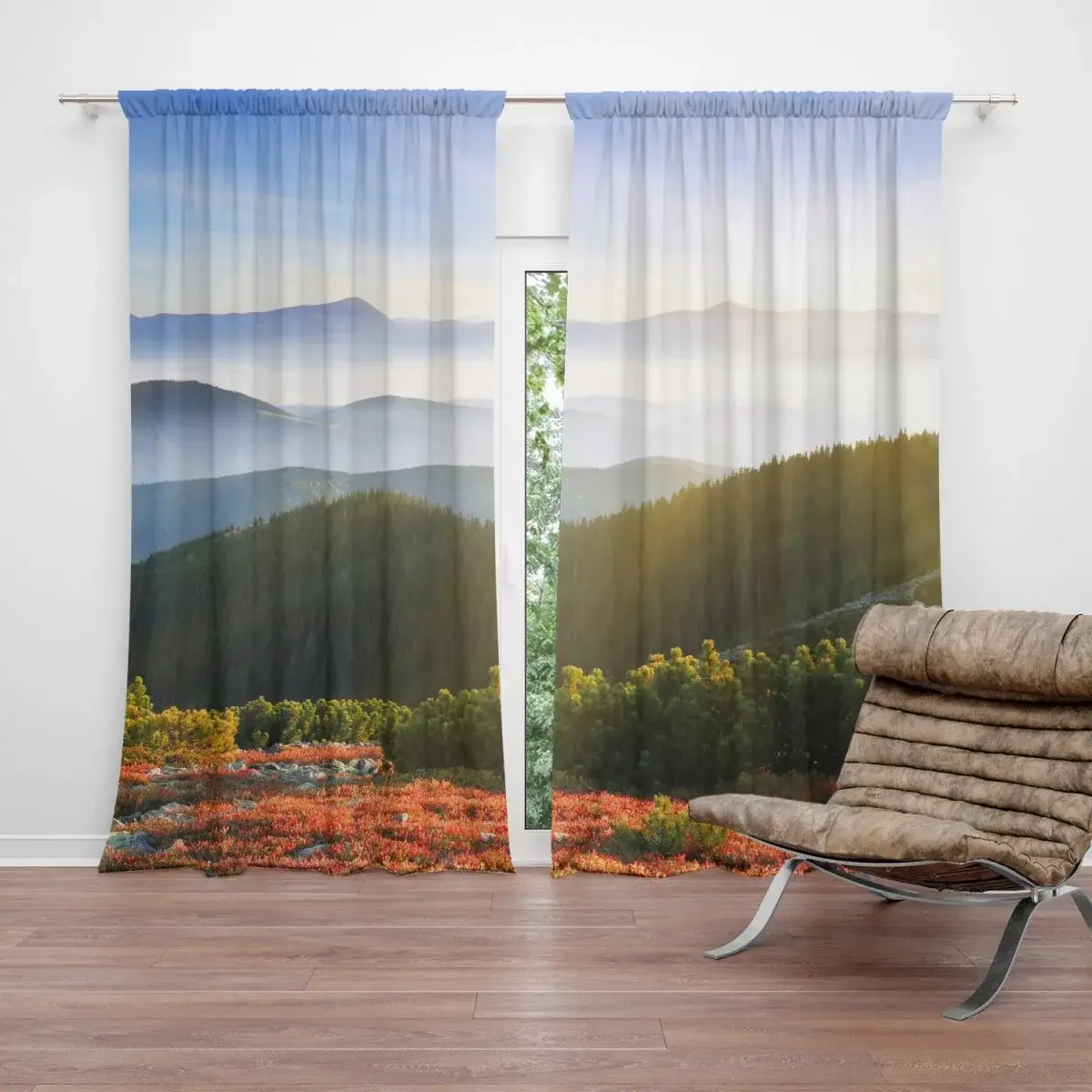 Závěs Příroda: 2ks 140x250cm