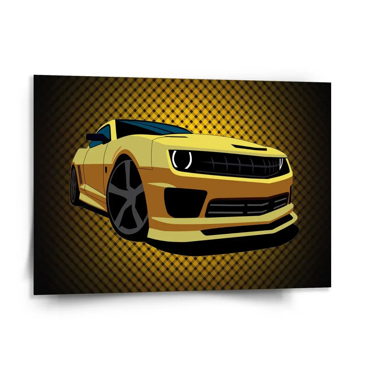 Obraz Chevrolet Camaro Žlutá mřížka - 150x110 cm