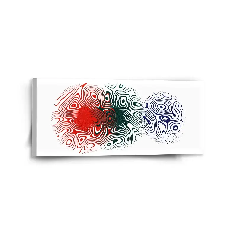Obraz Dvoubarevná abstrakce - 110x50 cm