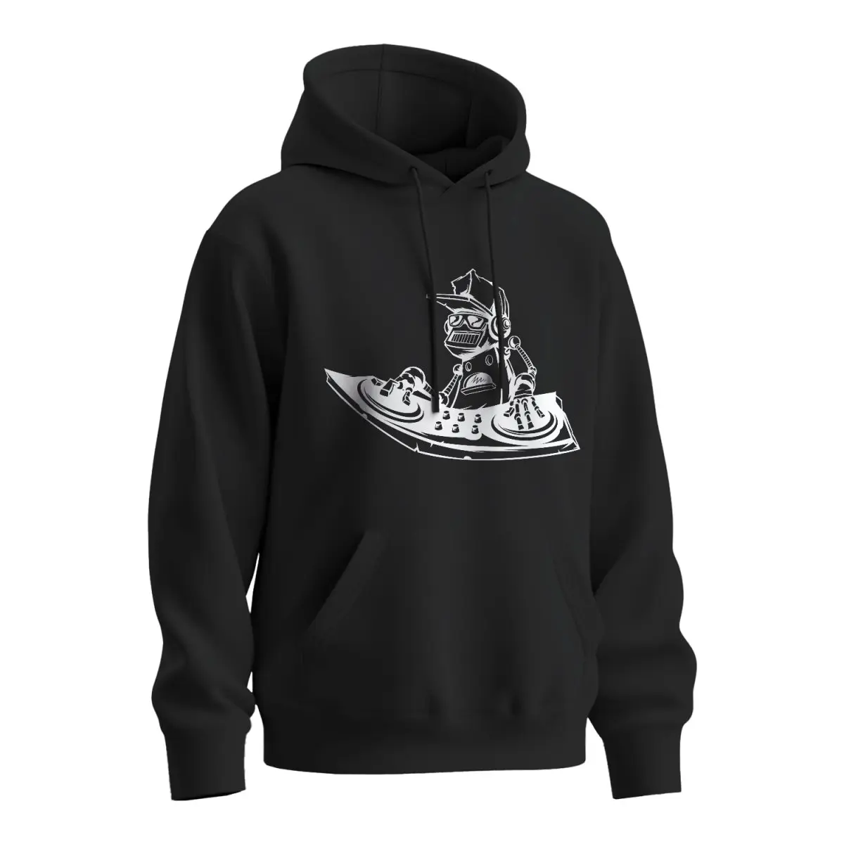 Mikina s potiskem DJ v akci - černá 2XL