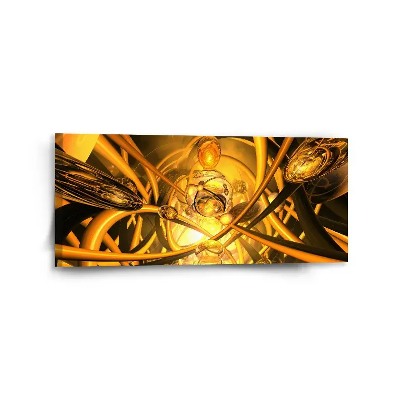 Obraz Žlutá abstrakce - 110x50 cm