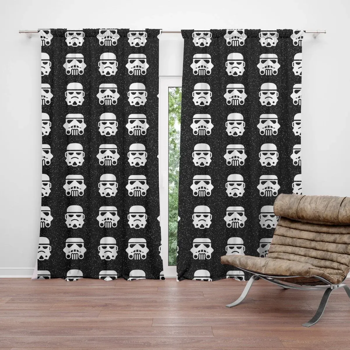 Závěs Star Wars Stormtrooper Pattern: 2ks 140x250cm