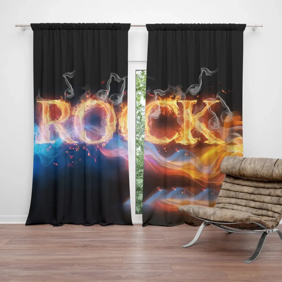 Závěs Rock: 2ks 140x250cm