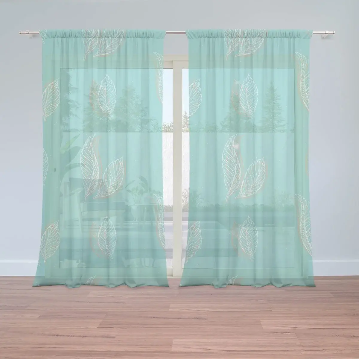 Záclony Peříčka: 2ks 150x250cm