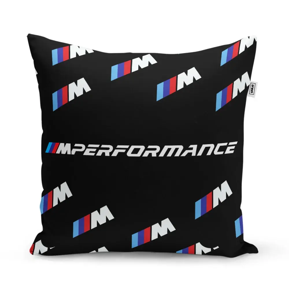 Polštář MPERFORMANCE černý vzor - 60x60 cm
