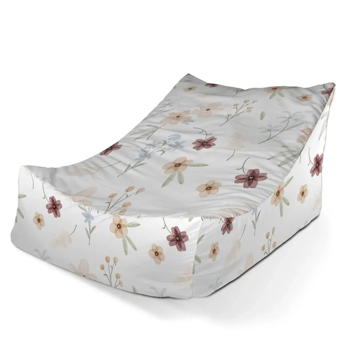 Sedací vak Lounge Romantické květy - 80 x 95 x 50 cm