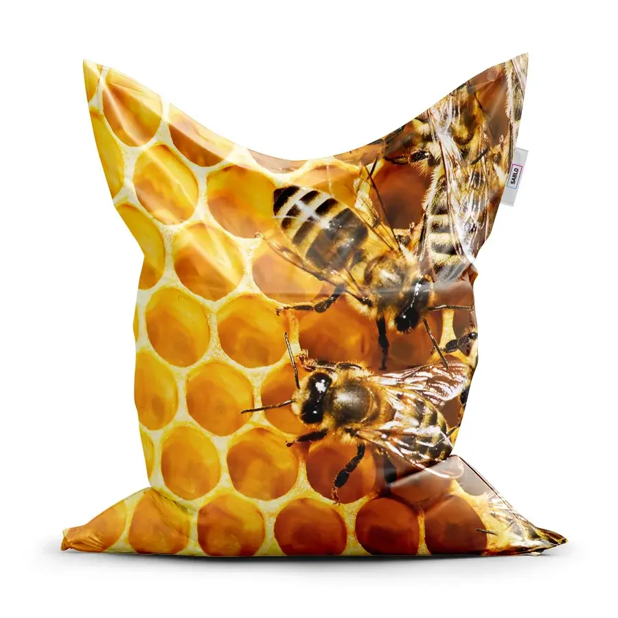 Sedací vak Classic Včely - 150x100 cm
