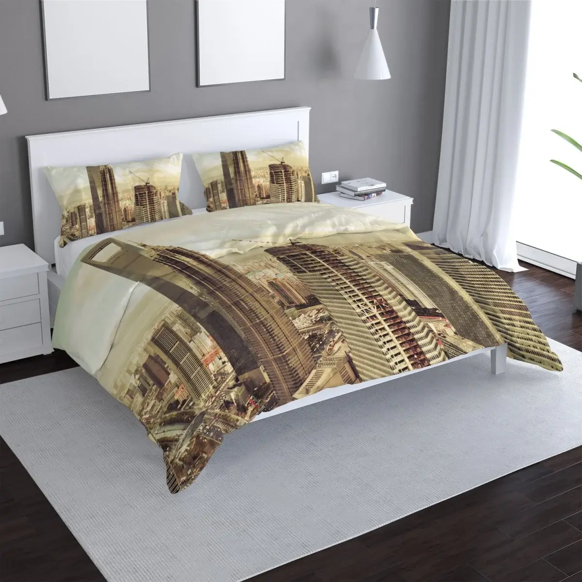 Povlečení Mrakodrapy 4 - 140x220 / 90x70
