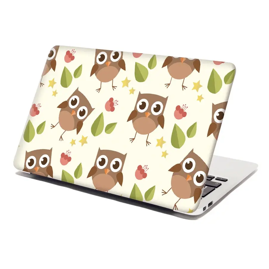 Samolepka na notebook Sovy - 29x20 cm
